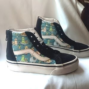 VANS Kids' SK8-Hi Llama sneaker size toddler 10.5